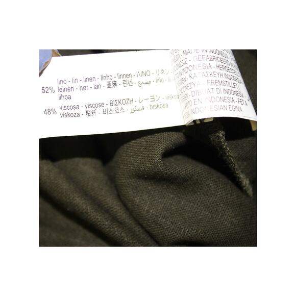 ZARA SLEEVELESS LINEN BLEND JUMPSUIT L - Picture 6 of 7